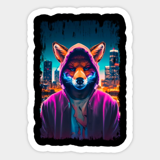 Fox city Sticker by NemfisArt